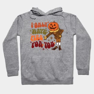 Retro Pumpkin Fall Halloween Pumpkin Fall Cute Halloween Girl Loves Funny Pumpkin Face Hoodie